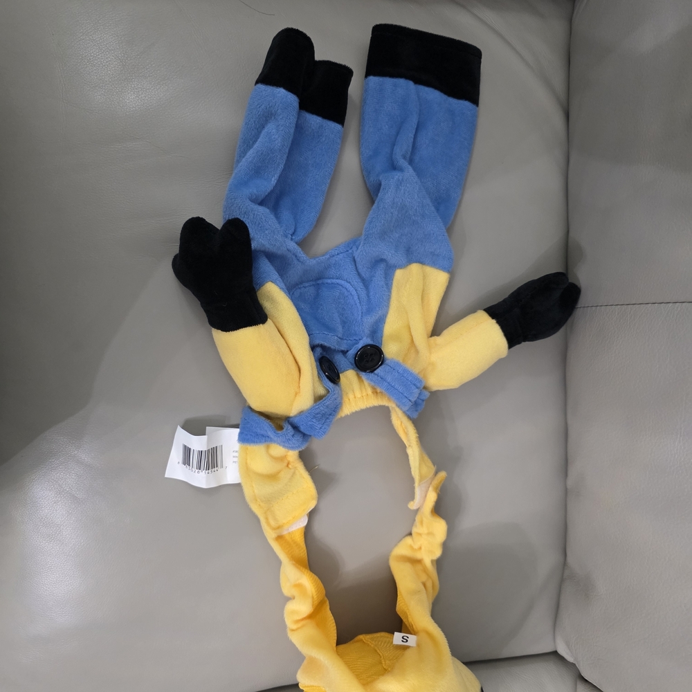 Yellow and Blue Costume with Black Accents
